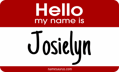 Hello my name is Josielyn png download