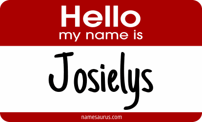 Hello my name is Josielys png download