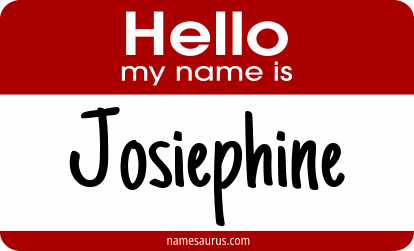 Hello my name is Josiephine png download