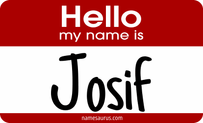 Hello my name is Josif png download