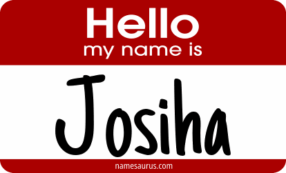 Hello my name is Josiha png download