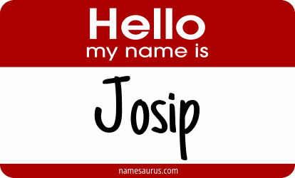 Hello my name is Josip png download