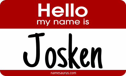 Hello my name is Josken png download
