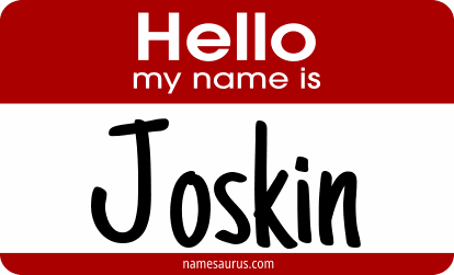 Hello my name is Joskin png download