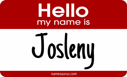 Hello my name is Josleny png download