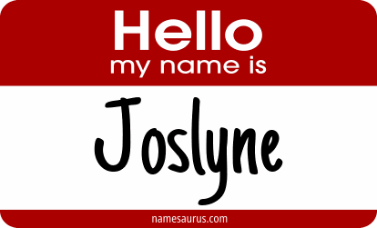 Hello my name is Joslyne png download