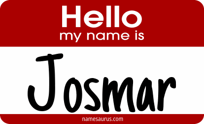 Hello my name is Josmar png download