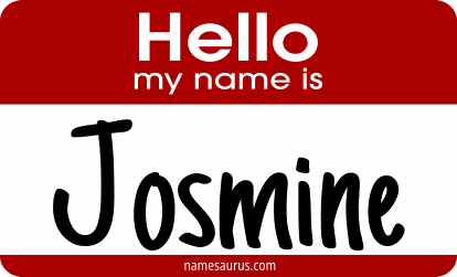Hello my name is Josmine png download