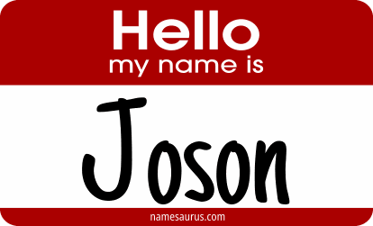 Hello my name is Joson png download