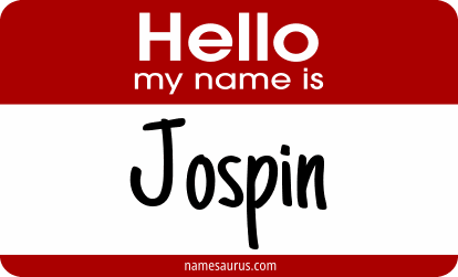 Hello my name is Jospin png download