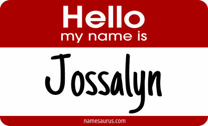 Hello my name is Jossalyn png download