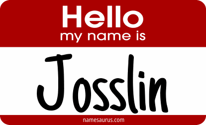 Hello my name is Josslin png download