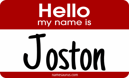 Hello my name is Joston png download