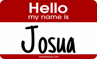 Hello my name is Josua png download