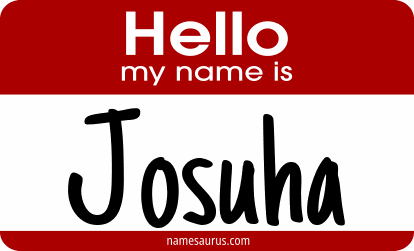 Hello my name is Josuha png download