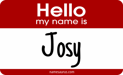 Hello my name is Josy png download
