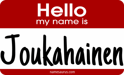 Hello my name is Joukahainen png download