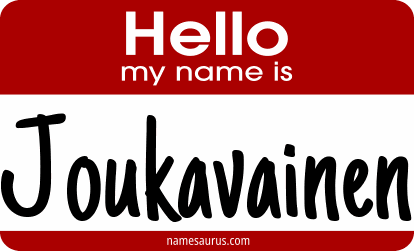 Hello my name is Joukavainen png download