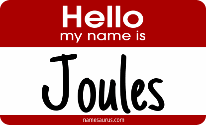 Hello my name is Joules png download