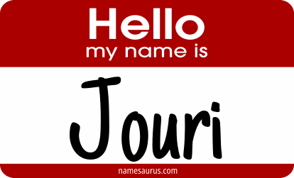 Hello my name is Jouri png download