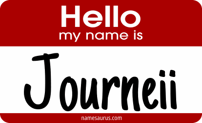 Hello my name is Journeii png download
