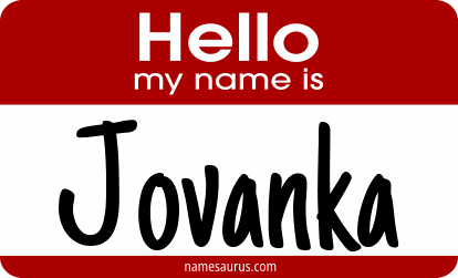 Hello my name is Jovanka png download