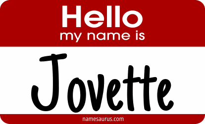 Hello my name is Jovette png download