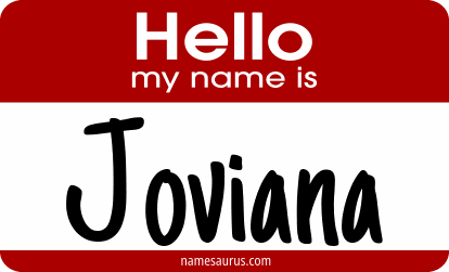 Hello my name is Joviana png download