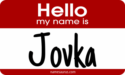 Hello my name is Jovka png download