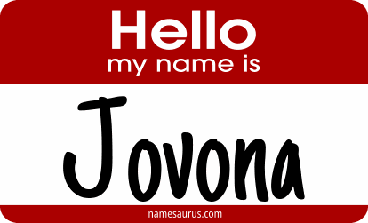 Hello my name is Jovona png download