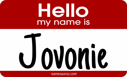 Hello my name is Jovonie png download