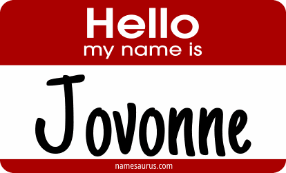 Hello my name is Jovonne png download