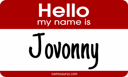 Hello my name is Jovonny png download