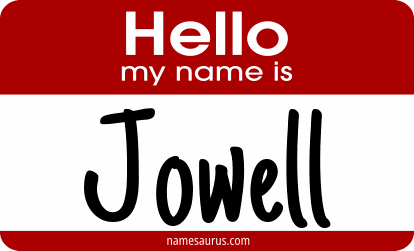 Hello my name is Jowell png download