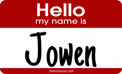 Hello my name is Jowen png download
