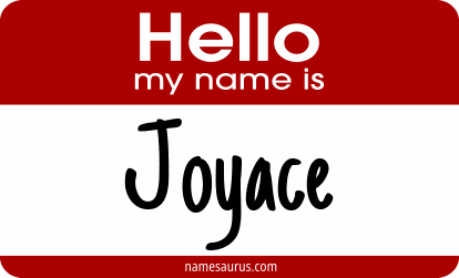 Hello my name is Joyace png download