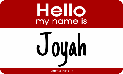 Hello my name is Joyah png download