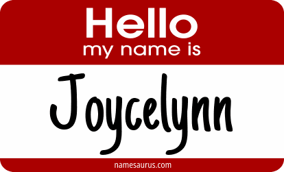 Hello my name is Joycelynn png download