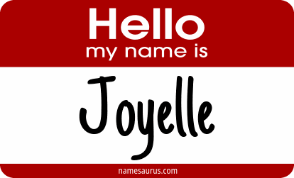Hello my name is Joyelle png download