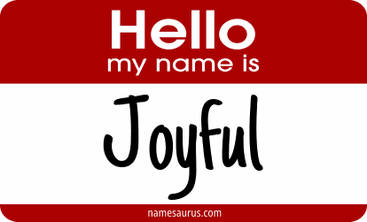 Hello my name is Joyful png download