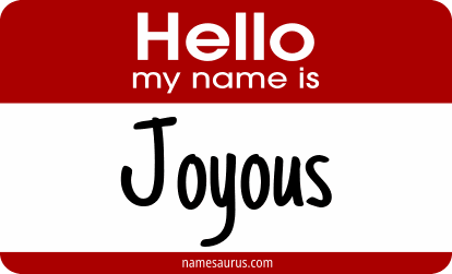 Hello my name is Joyous png download