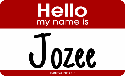 Hello my name is Jozee png download