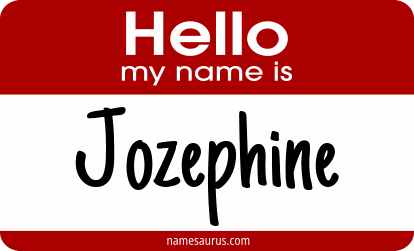 Hello my name is Jozephine png download