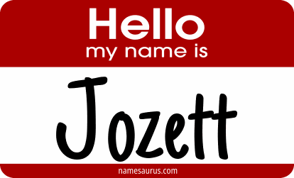 Hello my name is Jozett png download