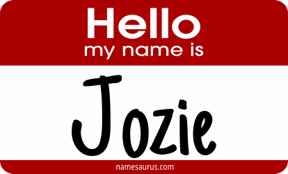 Hello my name is Jozie png download