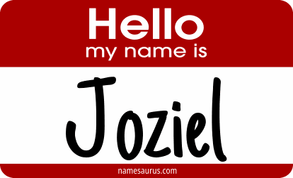 Hello my name is Joziel png download