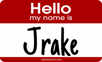 Hello my name is Jrake png download