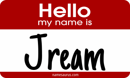 Hello my name is Jream png download