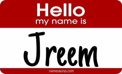 Hello my name is Jreem png download