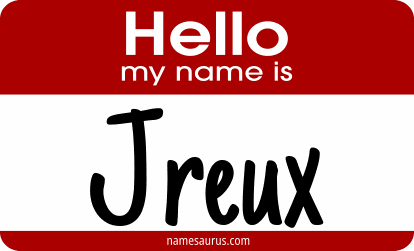 Hello my name is Jreux png download